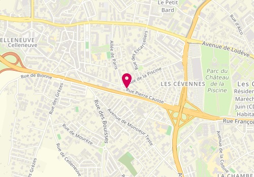Plan de Picinistes Associes, 1135 Rue Pierre Causse, 34080 Montpellier
