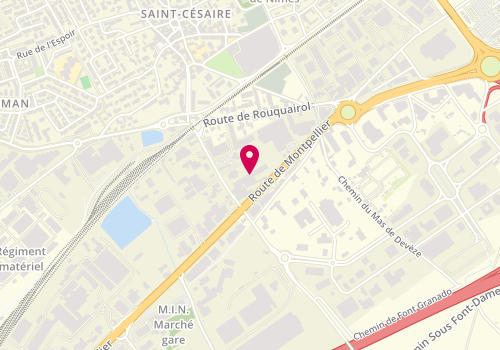 Plan de Cash Piscines, 2412 Route de Montpellier, 30900 Nîmes