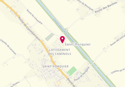 Plan de ABC Christophe Piscines, 7 Impasse des Caminols, 82700 Saint-Porquier