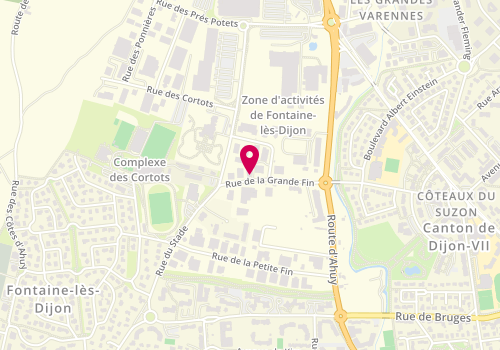 Plan de Aquapro Services, 5 Rue de la Grande Fin, 21121 Fontaine-lès-Dijon
