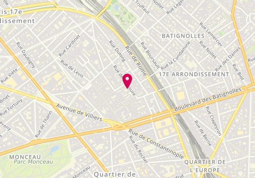 Plan de F.T.P Services, 9 Rue de Saussure, 75017 Paris